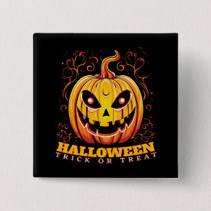Jack-O-Lantern Halloween Pumpkin Button