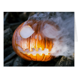 Jack-o-Lantern Halloween Pumpkin Kopf auf Feuer