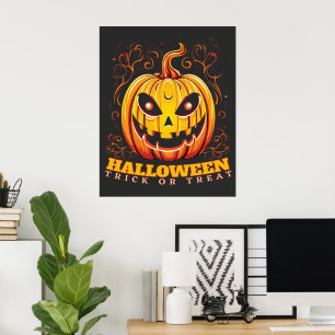 Jack-O-Lantern Halloween Pumpkin-Poster Poster
