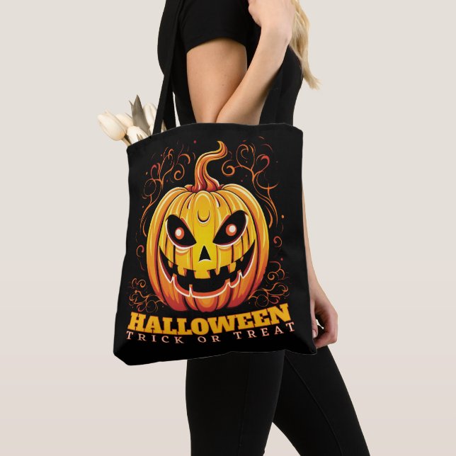 Jack-O-Lantern Halloween Pumpkin Tasche (Von Nahem)