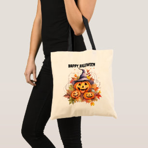 Jack o' Lantern Hexenhut Halloween Süßigkeiten ode Tragetasche