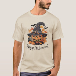 Jack-o-Lantern in Hexenhuttholz Halloween T-Shirt