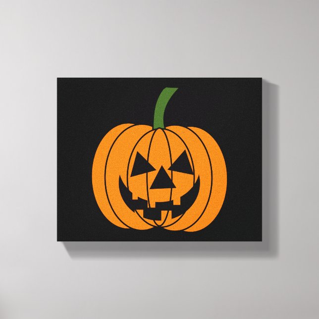 Jack O' Lantern Leinwanddruck (Vorderseite)