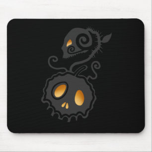 Jack O Lantern Leuchtender Totenkopf Rebe Mousepad