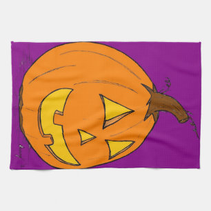 Jack o' Lantern Lila Küchentücher