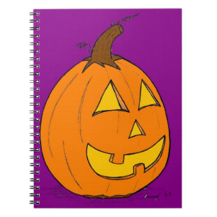 Jack o' Lantern Lila Notebook Notizblock