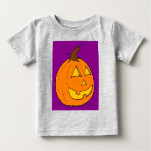 Jack o' Lantern Lila Säugling Bio Strampler