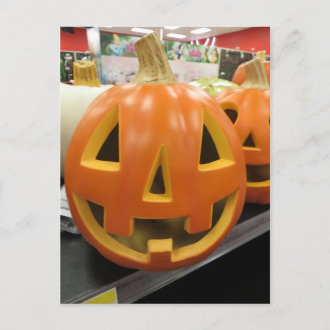 Jack-O-Lantern Postkarte (Vorderseite)