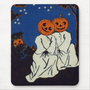 Jack O' Lantern Pumpkin Ghost Costume Mousepad