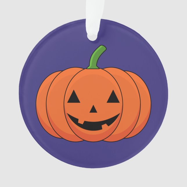 Jack-O'-Lantern Pumpkin Halloween Ornament (Vorderseite)