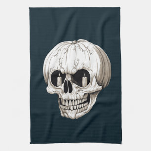 Jack O Lantern Schädel Halloween Gothic Geschirrtuch