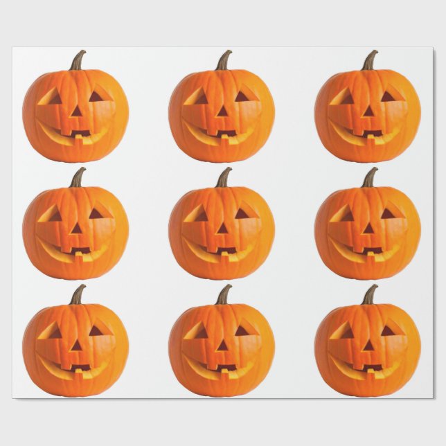 Jack-O-Lantern-Schleifpapier Geschenkpapier (Flach)
