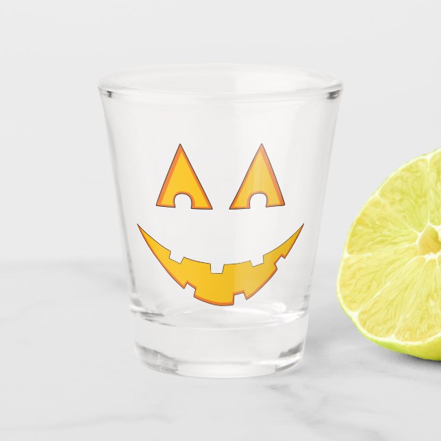 Jack-O-Lantern Schnapsglas (Vorderseite)