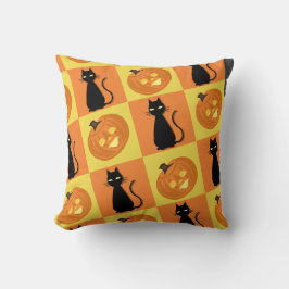 Jack-o’-lantern throw pillow kissen