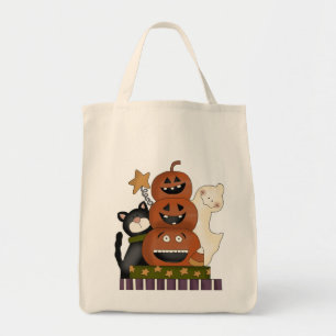 Jack-O-Lantern Totem-Halloween-Leckerei Tragetasche