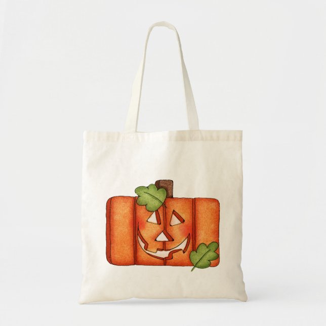 Jack-O-Lantern Tragetasche (Vorne)