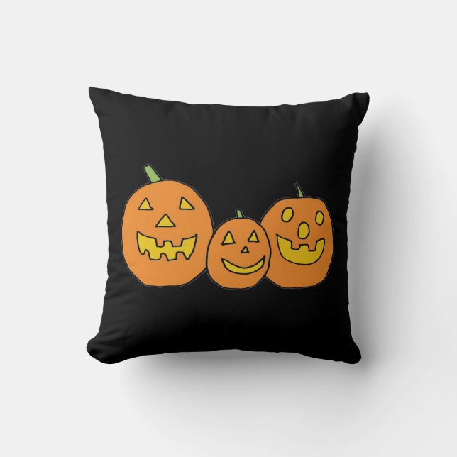 Jack-o'-Lantern Trio-Kissen Kissen (Vorderseite)