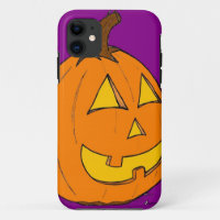 Jack o' Lantern violet iPhone 5 Coque