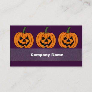 Jack O' Lantern Visitenkarte