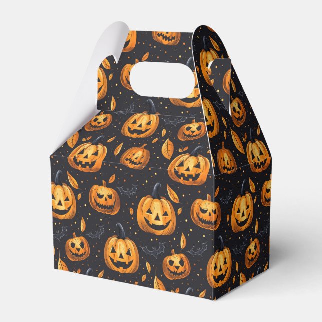 Jack-O-Lanterns Halloween Geschenkschachtel (Vorderseite)