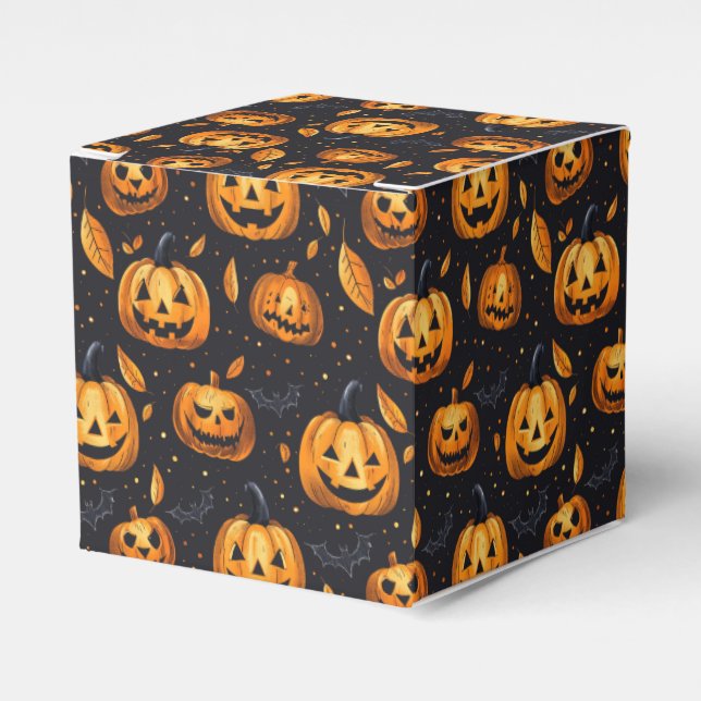 Jack-O-Lanterns Halloween Geschenkschachtel (Vorderseite)