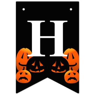 Jack-o-Lanterns Happy Halloween Party Jagdflagge Wimpelkette