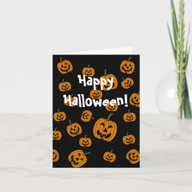 Jack O' Lanterns Hintergrund Karte (Vorderseite)