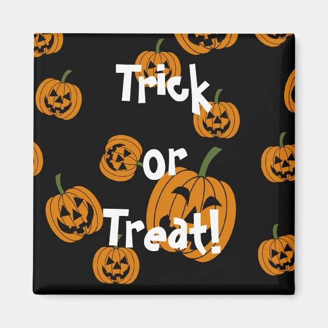 Jack O' Lanterns Hintergrund Magnet (Vorne)