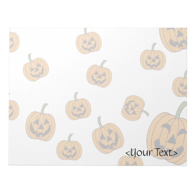 Jack O' Lanterns Hintergrund Notizblock (Vorderseite)