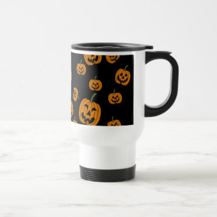 Jack O' Lanterns Hintergrund Reisebecher