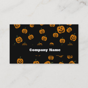 Jack O' Lanterns Hintergrund Visitenkarte