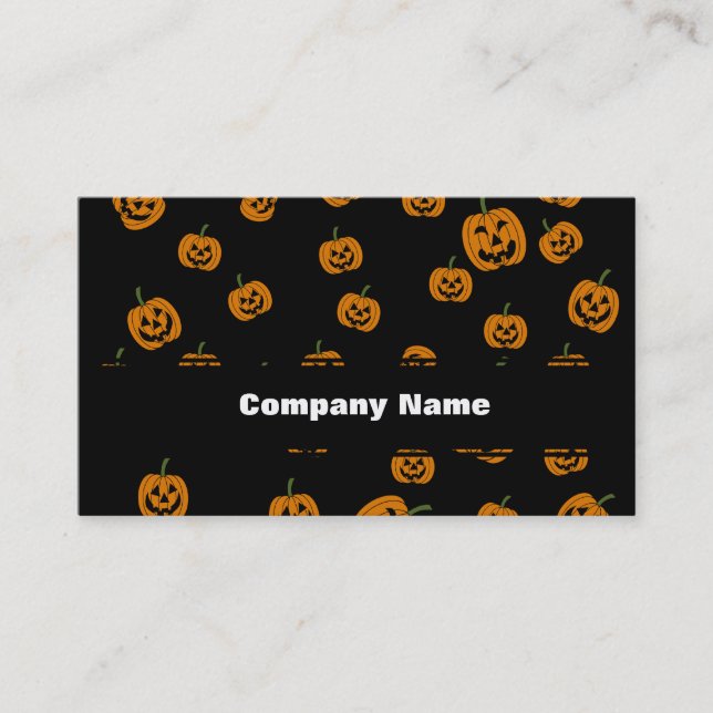 Jack O' Lanterns Hintergrund Visitenkarte (Vorderseite)