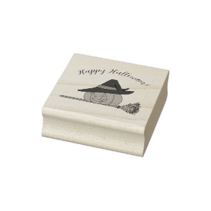 Jack-o-Lanturn Holzkunst Briefmarke Gummistempel