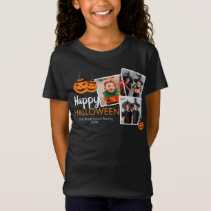 Jack-o-Laterne Halloween Familie 3 Foto T-Shirt