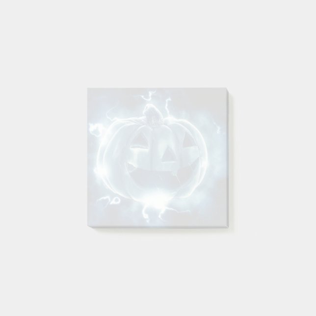 Jack-o-Laterne im Regen Post-it Klebezettel (Vorderseite)