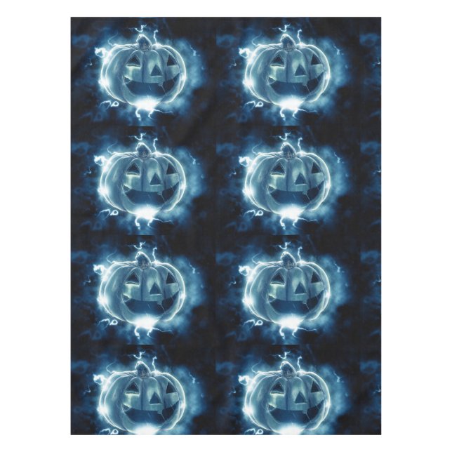 Jack-o-Laterne im Regen Tischdecke (Vorderseite)