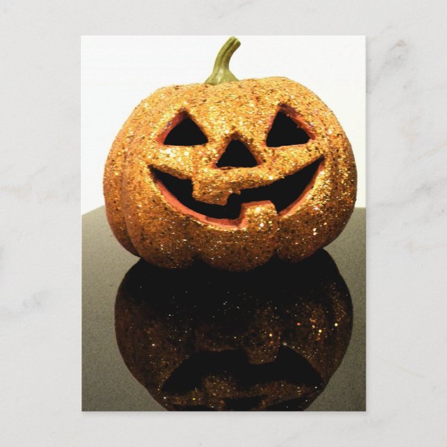 Jack-o'-Laterne Postkarte (Vorderseite)