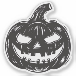 Jack-o'-Laterne Vinyl Aufkleber