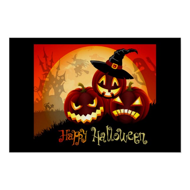 Jack-o-Laternen Poster (Vorderseite)