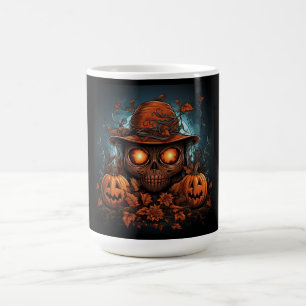 Jack-oder-Lanterns und Schädel Kaffeetasse