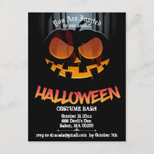 Jack O'Halloween Invitation Carte postale