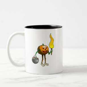 Jack O'lantern bei 'Süßes oder Saures' Zweifarbige Tasse
