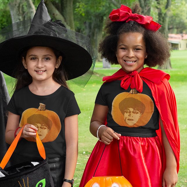 Jack O'Lantern Caligari Halloween Girls T-Shirt (Jack O'Lantern Caligari Face Halloween Girls T-Shirt)