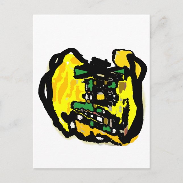 Jack o'lantern Funny Postkarte (Vorderseite)