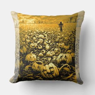 Jack O'Lantern Graveyard Kissen