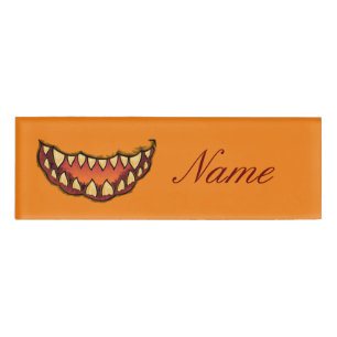 Jack o'lantern Grimace Gap Tooth Thunder_Cove Namenschild