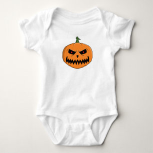 Jack O'Lantern Halloween Baby Strampler