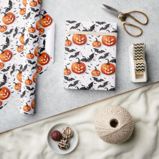 Jack O'lantern Halloween Geschenkpapier