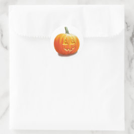 Jack O'Lantern Halloween Klassischer Rundaufkleber Runder Aufkleber
