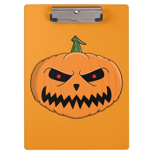 Jack O'Lantern Halloween Klemmbrett (Vorderseite)